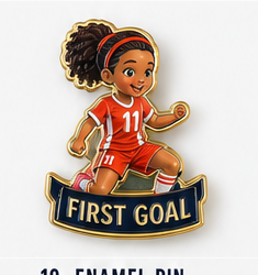 First Goal Enamel Pin