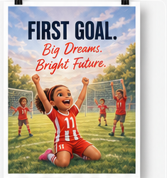 First Goal Poster Print